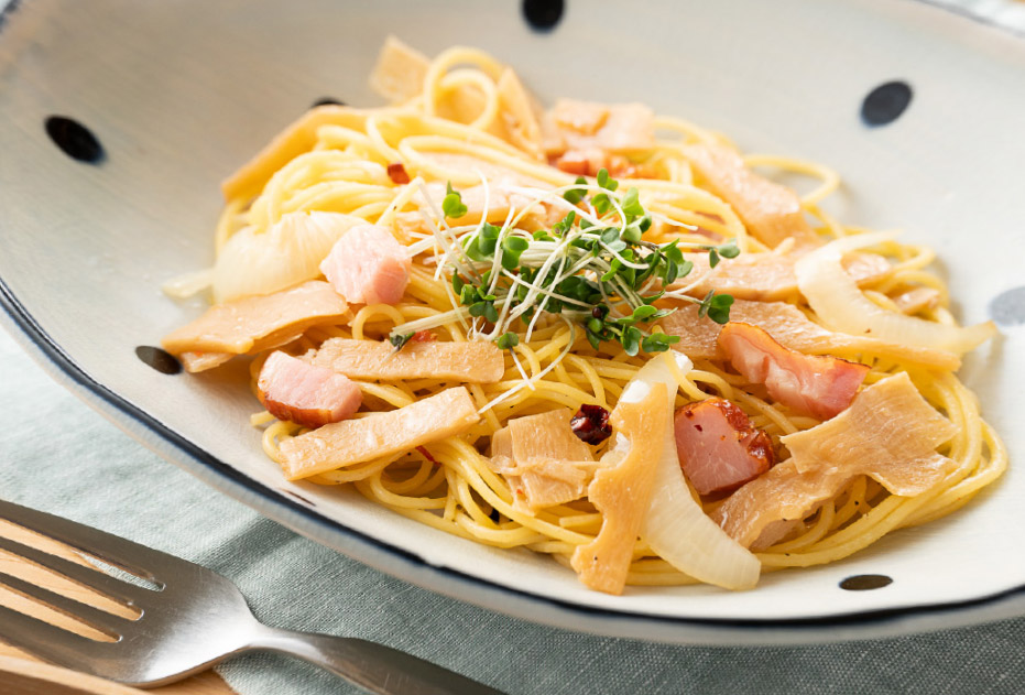 きんぴらのパスタ